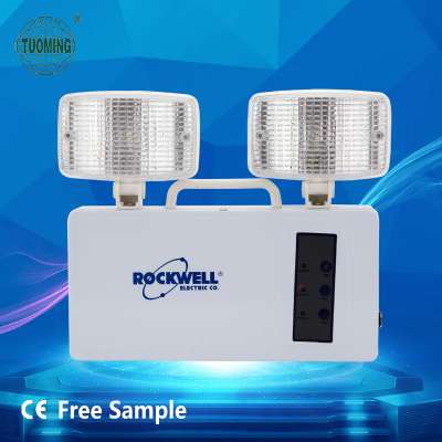 Tuoming free sample ce rohs SMD emergency rechargeable lights ABS plastic emergency light for fire fighting access