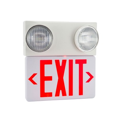 Double Sided LED Emergency EXIT Sign with Backup Battery Red Letter combo Emergency Exit Lighting