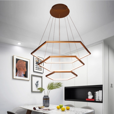 Guangdong factory iron glass high brightness led modern fixtures home pendant lamp