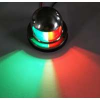 Red + Green Combination Boat Yacht Ship Marine Navigation Signal LED Lamp Light Lantern SS304 Lighting Part