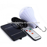 Solar Emergency LED Lamp 6V 1W 120lm Hanging Solar Bulb Remote Control