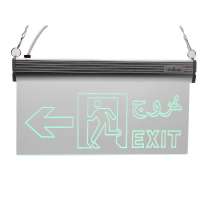 letter acrylic exit Sign board,shop plastic double sided fire emergency exit  hanging sign board for russia